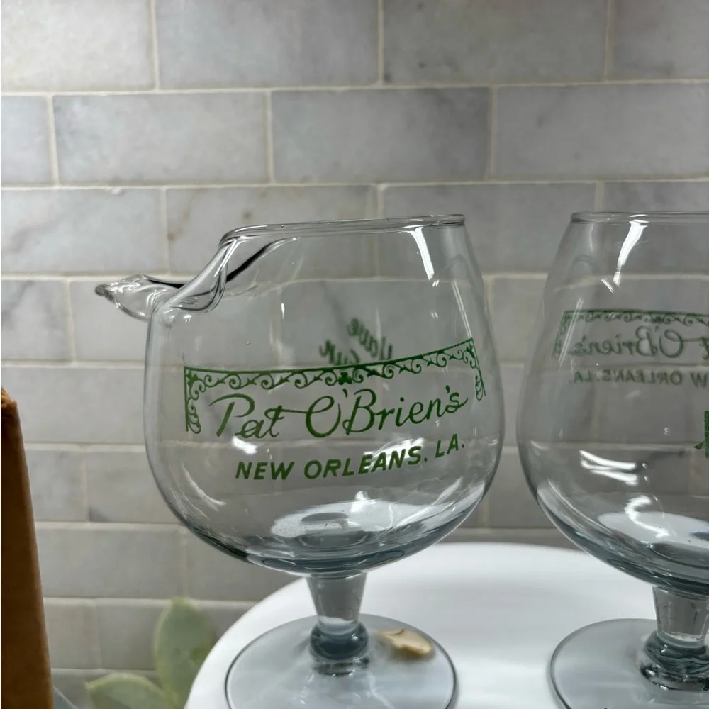 Pat O'Brien's Hurricane Glass Set of 2